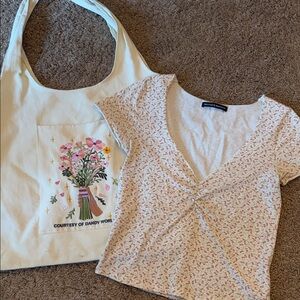 Brandy Melville Top And Dandy Worldwide Tote Bag Bundle!